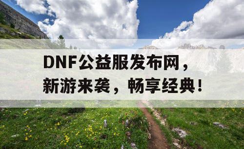 DNF公益服发布网，新游来袭，畅享经典！