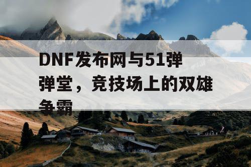 DNF发布网与51弹弹堂，竞技场上的双雄争霸