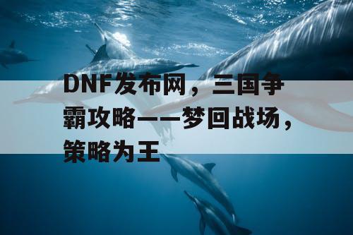 DNF发布网，三国争霸攻略——梦回战场，策略为王