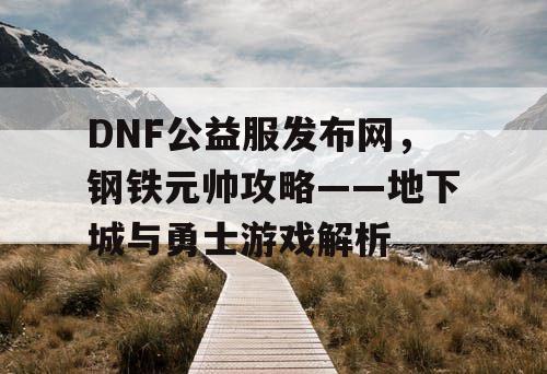 DNF公益服发布网，钢铁元帅攻略——地下城与勇士游戏解析